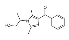 2-(3-benzoyl-2,5-dimethylpyrrol-1-yl)propanol结构式