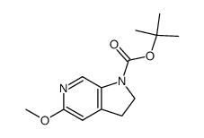 Tert-butyl-5-Methoxy-2,3-dihydropyrrolo[2,3-c-]pyridine-1-carboxylate Structure