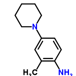 2-Methyl-4-(1-piperidinyl)aniline Structure