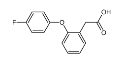 2-(4-fluorophenoxy)phenylacetic acid Structure