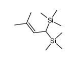 1,1-bis(trimethylsilyl)-3-methyl-2-butene结构式
