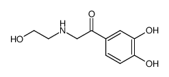 Ethanone, 1-(3,4-dihydroxyphenyl)-2-[(2-hydroxyethyl)amino]- (9CI)结构式