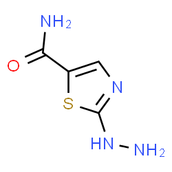 5-Thiazolecarboxamide,2-hydrazino-(9CI) structure
