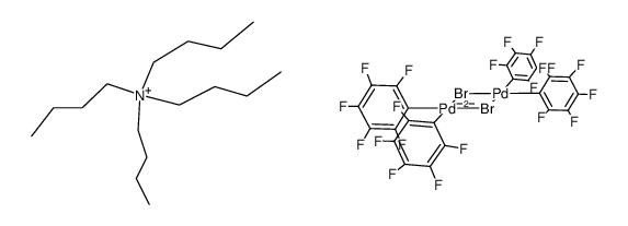 (NBu4)2{palladium(μ-Br)bis(pentafluorophenyl)}2结构式