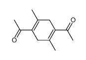 1,1'-(2,5-dimethylcyclohexa-1,4-diene-1,4-diyl)bis(ethan-1-one)结构式