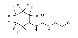 1-(2-chloroethyl)-3-(1H-decafluorocyclohexyl)urea结构式