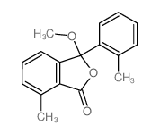 3-methoxy-7-methyl-3-(2-methylphenyl)isobenzofuran-1-one结构式