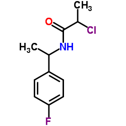 2-Chloro-N-[1-(4-fluorophenyl)ethyl]propanamide Structure
