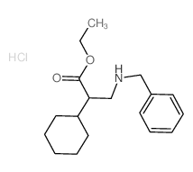 ethyl 3-(benzylamino)-2-cyclohexyl-propanoate结构式