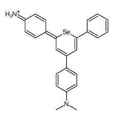[4-[2-(4-aminophenyl)-6-phenylselenopyran-4-ylidene]cyclohexa-2,5-dien-1-ylidene]-dimethylazanium结构式