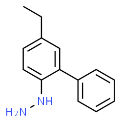 Hydrazine, (5-ethyl[1,1-biphenyl]-2-yl)- (9CI) Structure