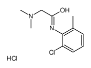 [2-(2-chloro-6-methylanilino)-2-oxoethyl]-dimethylazanium,chloride Structure