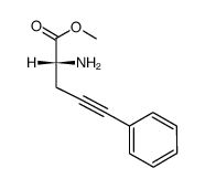 (R)-2-Amino-5-phenyl-pent-4-ynoic acid methyl ester Structure