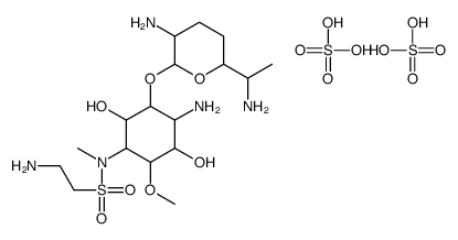 4-N-(2-aminoethanesulfonyl)fortimicin B Structure