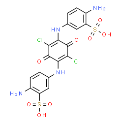 Bis-((Amino-sulfo)-anilino)-dichlorbenzochinon结构式