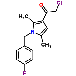 2-Chloro-1-[1-(4-fluorobenzyl)-2,5-dimethyl-1H-pyrrol-3-yl]ethanone Structure
