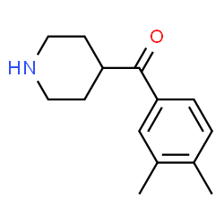 Methanone, (3,4-dimethylphenyl)-4-piperidinyl- (9CI) Structure