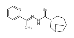 3-Azabicyclo[3.2.2]nonane-3-carboselenoic acid, [1-(2-pyridinyl)ethylidene]hydrazide结构式