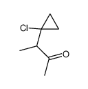 3-(1-chlorocyclopropyl)butan-2-one结构式