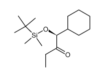 (S)-(-)-1-<(tert-Butyldimethylsilyl)oxy>-1-cyclohexylbutan-2-one结构式