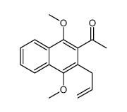 1-(1,4-dimethoxy-3-prop-2-enylnaphthalen-2-yl)ethanone结构式