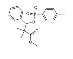 ethyl 2,2-dimethyl-3-phenyl-3-(tosyloxy)propanoate Structure