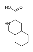 decahydro-3-isoquinolinecarboxylic acid structure