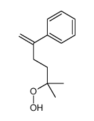 (5-hydroperoxy-5-methylhex-1-en-2-yl)benzene结构式