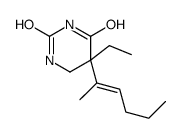 5-ethyl-5-hex-2-en-2-yl-1,3-diazinane-2,4-dione结构式
