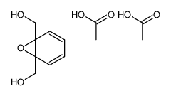 acetic acid,[6-(hydroxymethyl)-7-oxabicyclo[4.1.0]hepta-2,4-dien-1-yl]methanol结构式