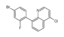 8-(4-bromo-2-fluorophenyl)-4-chloroquinoline结构式