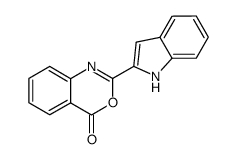 2-(1H-indol-2-yl)-4H-3,1-benzoxazolin-4-one结构式