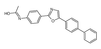 N-[4-[5-(4-phenylphenyl)-1,3-oxazol-2-yl]phenyl]acetamide结构式