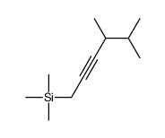 4,5-dimethylhex-2-ynyl(trimethyl)silane结构式