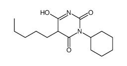 1-Cyclohexyl-5-pentylbarbituric acid Structure