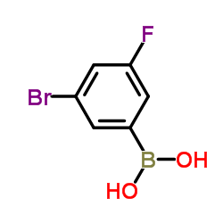(3-Bromo-5-fluorophenyl)boronic acid structure