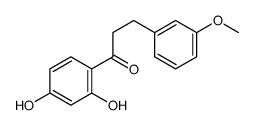 1-(2,4-dihydroxyphenyl)-3-(3-methoxyphenyl)propan-1-one Structure