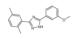 5-(3-Methoxyphenyl)-3-(2,5-xylyl)-1H-1,2,4-triazole结构式