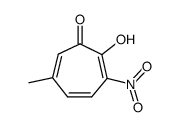 6-methyl-3-nitro-tropolone Structure