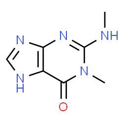 6H-Purin-6-one,1,9-dihydro-1-methyl-2-(methylamino)-结构式