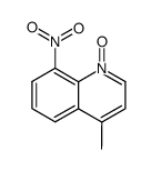 4-methyl-8-nitro-quinoline-1-oxide结构式