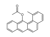 acetic acid-(1-methyl-benz[a]anthracen-12-yl ester) Structure
