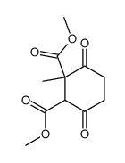 1-methyl-3,6-dioxo-cyclohexane-1,2-dicarboxylic acid dimethyl ester Structure