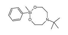 6-tert-butyl-2-methyl-2-phenyl-1,3,6,2-dioxazasilocane Structure