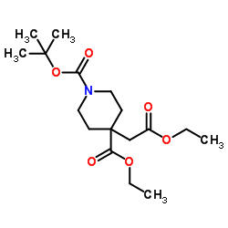 4-(2-乙氧基-2-氧代乙基)-1,4-哌啶二羧酸1-(1,1-二甲基乙基)4-乙酯图片