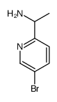 2-(1-Aminoethyl)-5-bromopyridine Structure