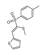 2-methylthio-1-(2-thienyl)-2-(p-tolylsulfonyl)ethene Structure