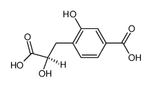 (αR)-4-Carboxy-α,2-dihydroxybenzenepropanoic acid Structure