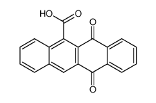 6,11-dioxo-6,11-dihydro-naphthacene-5-carboxylic acid Structure