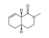 cis-2-Methyl-3,4,4a,5,6,8a-hexahydro-1(2H)-isoquinolone结构式